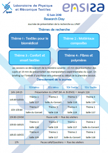 2ème édition Journée de la Recherche LPMT