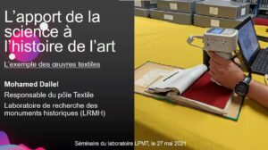 Séminaire l'apport de la science à l'histoire de l'art