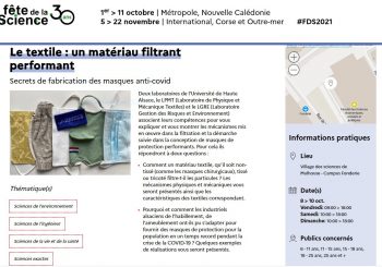 Conférence sur les masques dans le cadre de la Fête de la Science